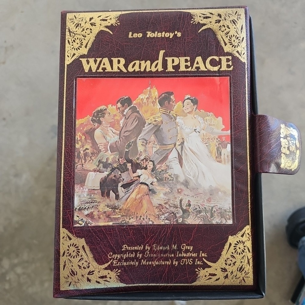 Leo Tolstoy's War And Peace BETAMAX Four Tape Set Rare